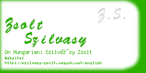 zsolt szilvasy business card